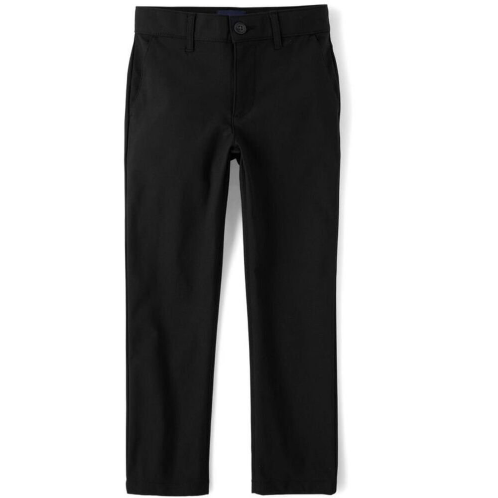 The Children's Place Boys Uniform Quick Dry Skinny Chino Pants Black 7